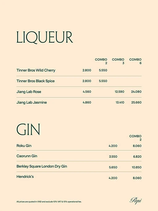 Signature menu 7