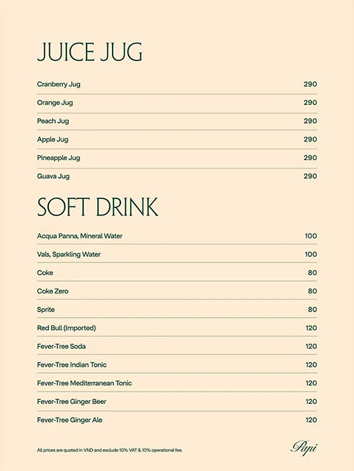 Signature menu 11